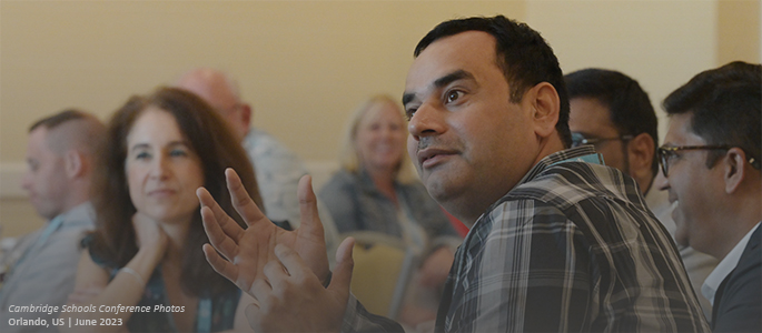 View photos on Flickr website for Cambridge Schools Conference, Orlando, June 2023